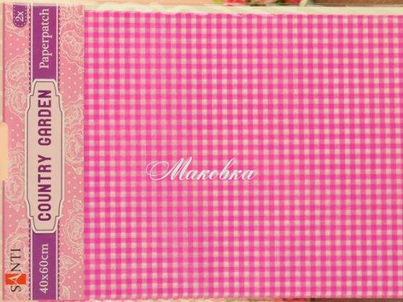 Бумага для декупажа Country garden (красно-белая клетка), 2 листа 40*60 см Santi 952509