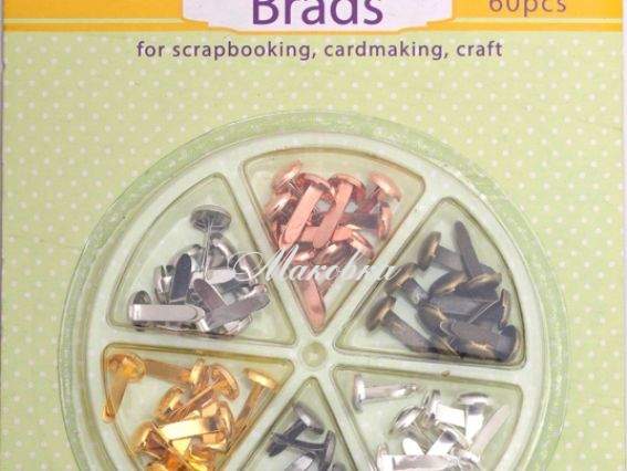 Набор брадсов Металические гвоздики, 60 шт, Santi 952553 Набор брадсов Металические гвоздики, 60 шт, Santi 952553