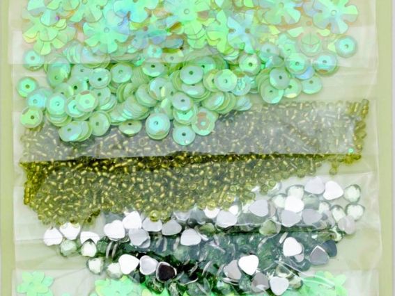 Набор декоративных элементов для скрапбукинга, ЗЕЛЕНЫЙ, Santi 951975 Набор декоративных элементов для скрапбукинга, ЗЕЛЕНЫЙ, Santi 951975