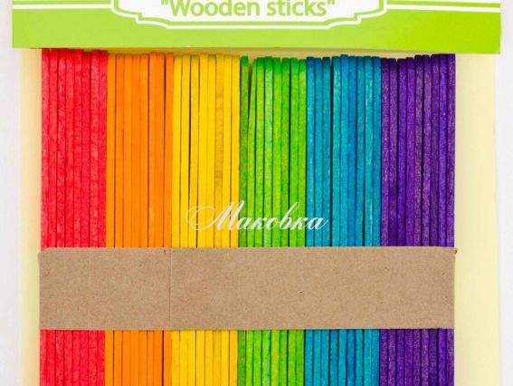 Набор Деревянные палочки, 6 цветов, 48 шт. 11,4х0,9 см, Santi 951994 Набор Деревянные палочки, 6 цветов, 48 шт. 11,4х0,9 см, Santi 951994