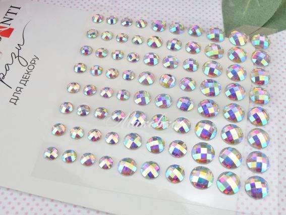 Самоклеючі стрази SANTI Хамелеон, 80 шт 742992