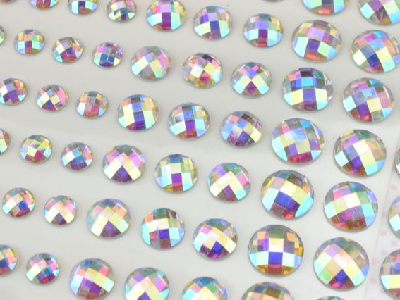 Набір камінчики напівнамистини самоклеючі SANTI Хамелеон, 80 шт 742992