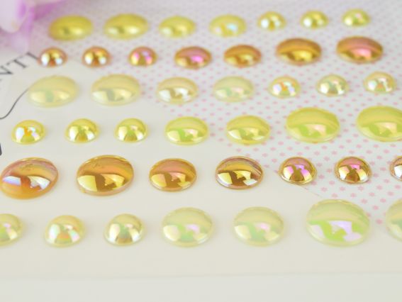 Набір напівперлини SANTI Beads жовті, 42 шт 743004