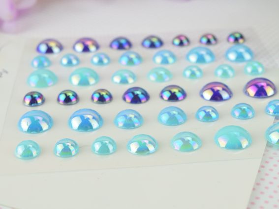 Набір напівперлини SANTI Beads блакитні, 42 шт 743005