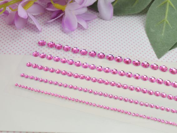 Набір камінці багатогранні самоклеючі SANTI Рожеві, 146 шт 743018