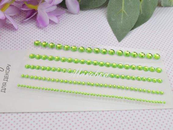 Самоклеючі стрази-камінці SANTI  Зелені , 146 шт 743020 Самоклеючі стрази-камінці SANTI  Зелені , 146 шт 743020