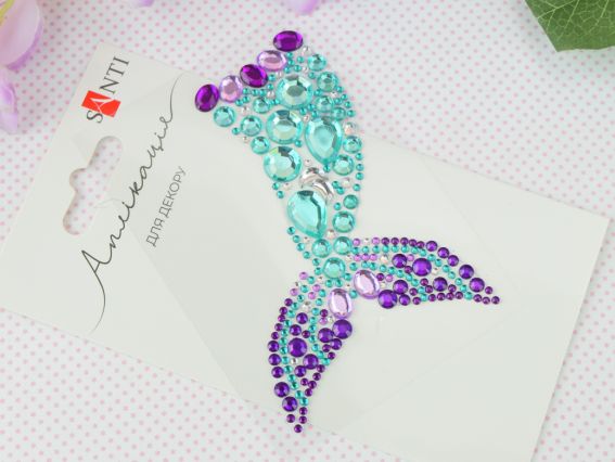 Аппликация из страз самоклеящихся SANTI Русалочка 743024