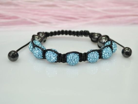Браслет Шамбала 05 голубой Браслет Шамбала 05 голубой