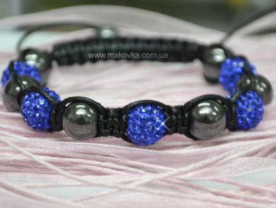 Браслет Шамбала 06 синий Браслет Шамбала 06 синий