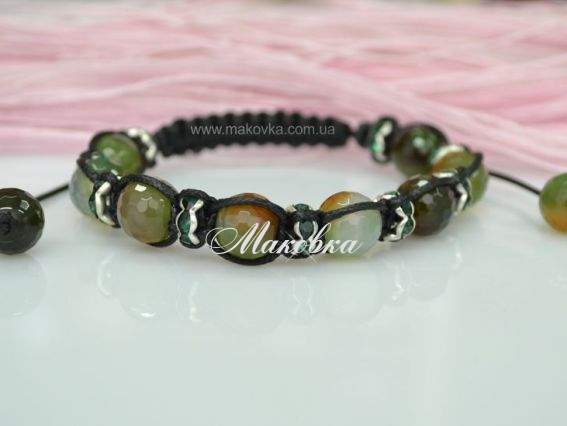Браслет Шамбала Агатовый Браслет Шамбала Агатовый