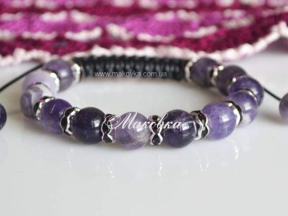 Браслет Шамбалла Аметистовый Браслет Шамбалла Аметистовый