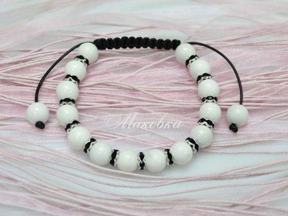 Браслет Шамбала Белый Браслет Шамбала Белый