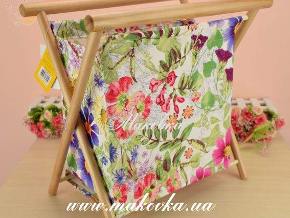 Складная корзина для рукоделия РТО 3772- RT-103, Полевые цветы Складная корзина для рукоделия РТО 3772- RT-103, Полевые цветы