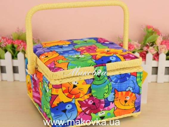 Шкатулка РТО 3859-RT-27D, квадратная, Яркие коты Шкатулка РТО 3859-RT-27D, квадратная, Яркие коты