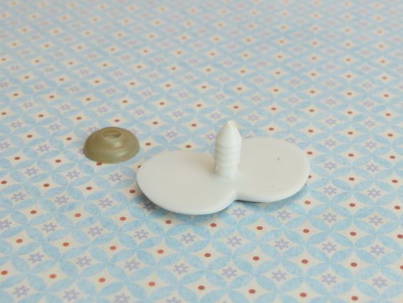 Очі мультяшні для іграшок, чорні, гвинт, 40*23мм, суміщені 40*23, 11-006-40*23