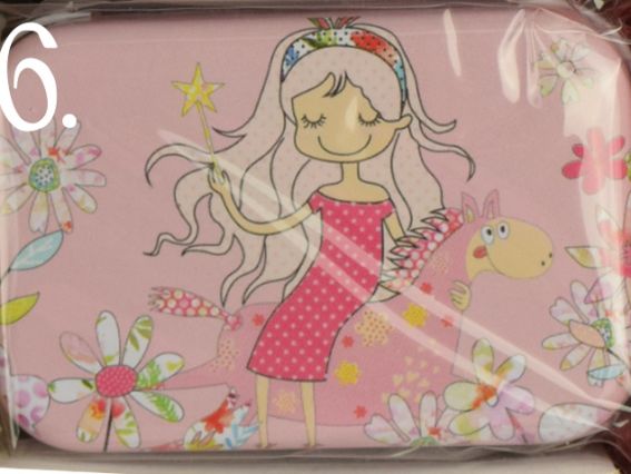 Коробочка жестяная с рисунком, прямоугольная 50х70х20 мм в ассортименте 6-1407, 1 шт №6