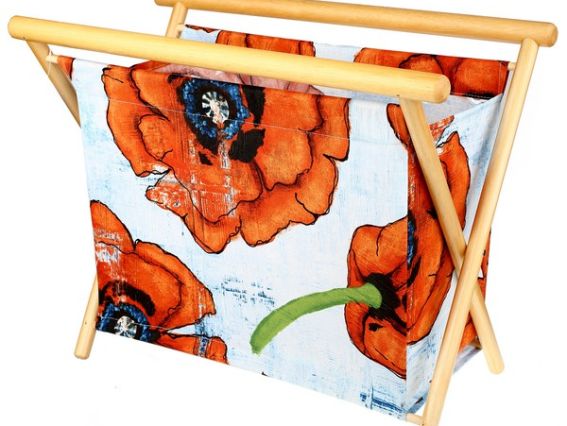 Складная корзина для рукоделия РТО 3482- RT-104, Маки Складная корзина для рукоделия РТО 3482- RT-104, Маки