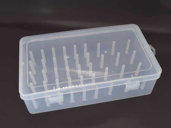 Коробка-органайзер з ПВХ для зберігання котушок з нитками, 13*6.5*23см