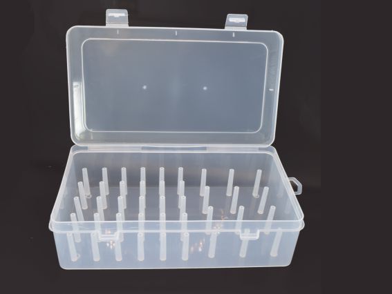 Коробка-органайзер з ПВХ для зберігання котушок з нитками, 13*6.5*23см