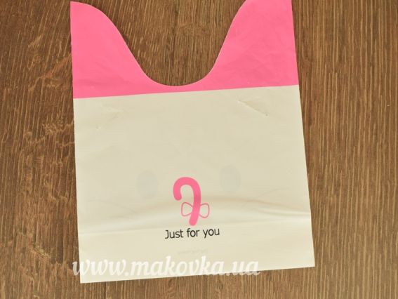 Пакет подарунковий ПЕ Котик розмір 14х18,5 см, 1 шт