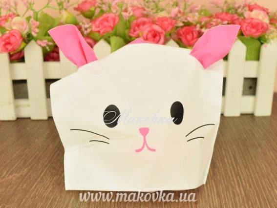 Подарунковий пакет Котик 14х18,5см Подарунковий пакет Котик 14х18,5см