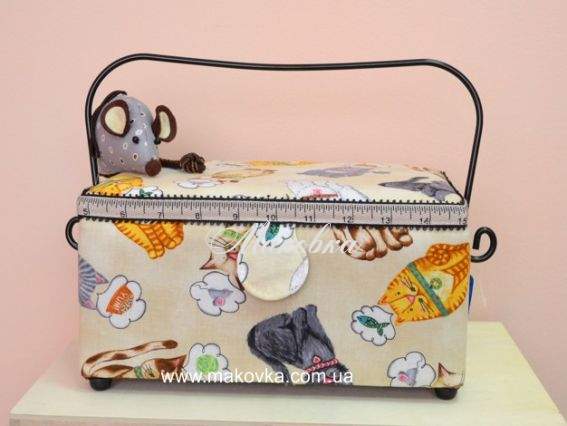 Шкатулка для рукоделия РТО 3208-RT-14D Пушистые помощники, прямоугольная Шкатулка для рукоделия РТО 3208-RT-14D Пушистые помощники, прямоугольная