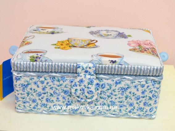 Шкатулка для рукоделия РТО 2910-RT-08, Цветочное чаепитие, прямоугольная Шкатулка для рукоделия РТО 2910-RT-08, Цветочное чаепитие, прямоугольная