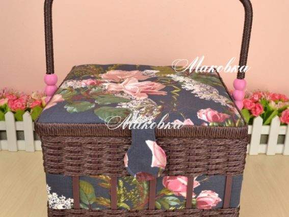 Шкатулка для рукоделия  РТО 2524-RT-36, Розы шоколадная Шкатулка для рукоделия  РТО 2524-RT-36, Розы шоколадная