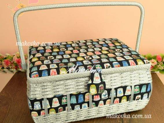 Скринька для рукоділля РТО 3996-RT-21 розмір 34х26,5х17 см Наперстки прямокутна з соломкою Скринька для рукоділля РТО 3996-RT-21 розмір 34х26,5х17 см Наперстки прямокутна з соломкою