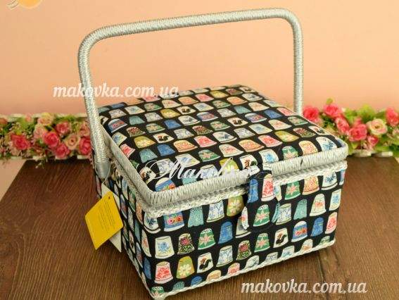 Шкатулка для рукоделия РТО 3998- RT-32 размер 23х23,5х14см Наперстки квадратная Шкатулка для рукоделия РТО 3998- RT-32 размер 23х23,5х14см Наперстки квадратная