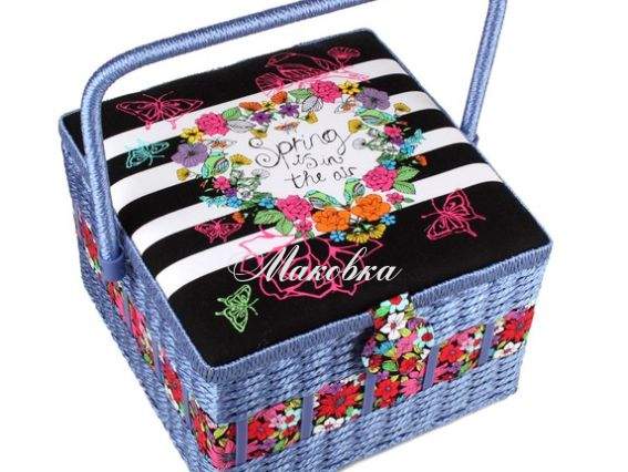 Шкатулка для рукоделия РТО 3537-RT-34 Весна (сиреневая с цветочным сердцем) Шкатулка для рукоделия РТО 3537-RT-34 Весна (сиреневая с цветочным сердцем)