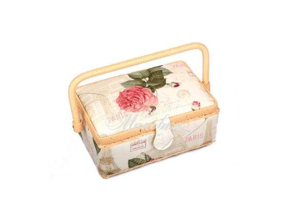 Шкатулка для рукоделия РТО 3451-RT-8, Париж в розах, прямоугольная Шкатулка для рукоделия РТО 3451-RT-8, Париж в розах, прямоугольная