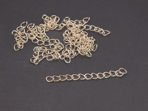 Ланцюг - подовжувач , 5см, колір Світле золото Ланцюг - подовжувач , 5см, колір Світле золото