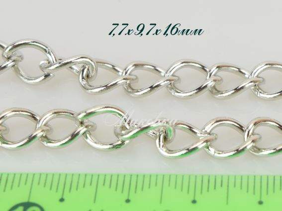 Цепь средняя С-43, под платину , 7,7х9,7х1,6 мм, 1 метр Цепь средняя С-43, под платину , 7,7х9,7х1,6 мм, 1 метр