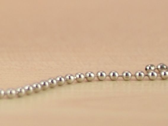 Ланцюжок з кульками 1,5 мм, платиновий колір, 1 метр