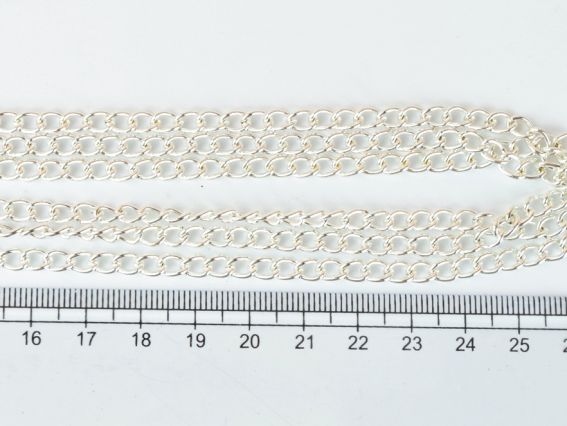 Ланцюг залізна №54, колір срібло, 3,7х5 мм, 1 метр