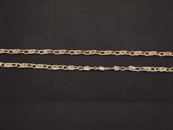 Ланцюг залізний Завиток, колір золотий , 1 метр