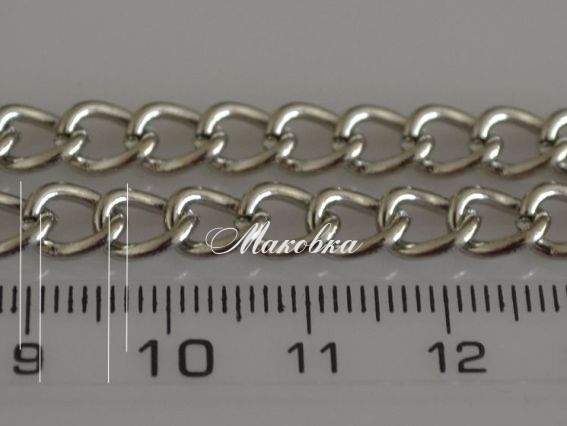 Цепь средняя с-01, сталь, 8 мм, 1 метр Цепь средняя с-01, сталь, 8 мм, 1 метр