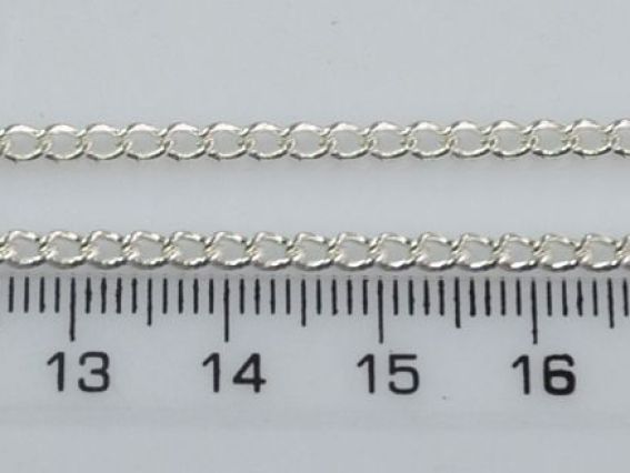 Цепь тонкая т-05, серебро, 4 мм, 1 метр Цепь тонкая т-05, серебро, 4 мм, 1 метр