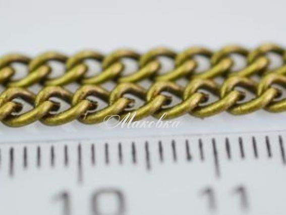 Цепь тонкая т-06, античная бронза, 5 мм, 1 метр Цепь тонкая т-06, античная бронза, 5 мм, 1 метр