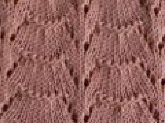 ажурный узор спицами а-27