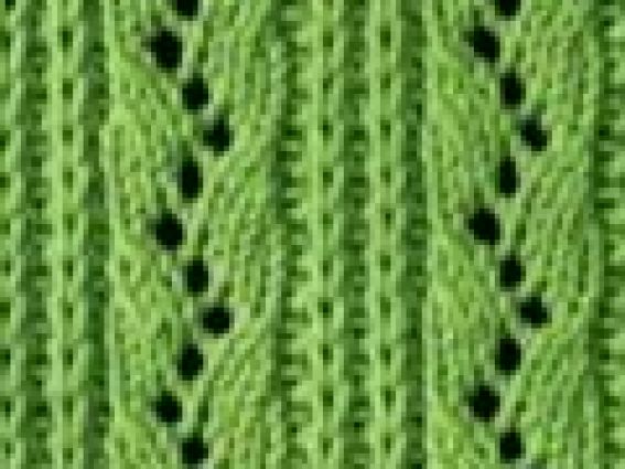 ажурный узор спицами а-28