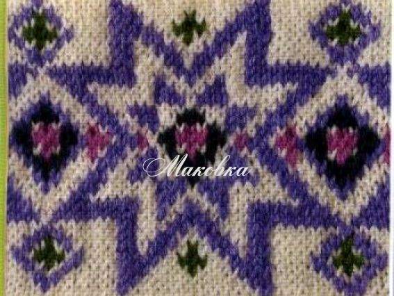 Узор жаккардовый для вязания 2