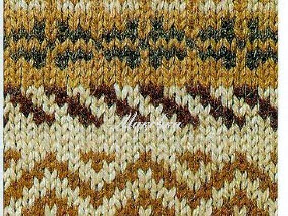 Узор жаккардовый для вязания 24