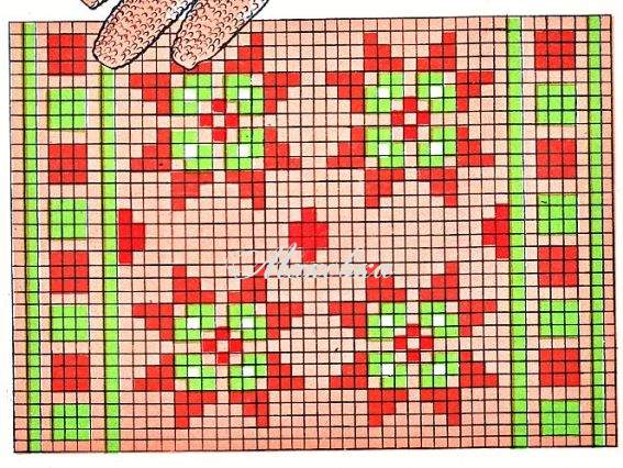 Узор жаккардовый для вязания 26