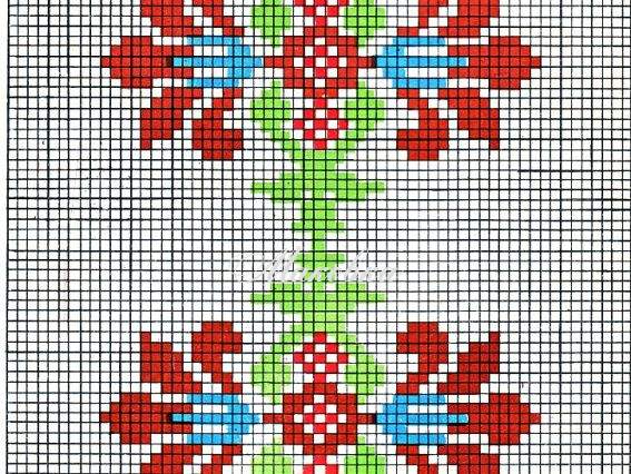 Узор жаккардовый для вязания 29