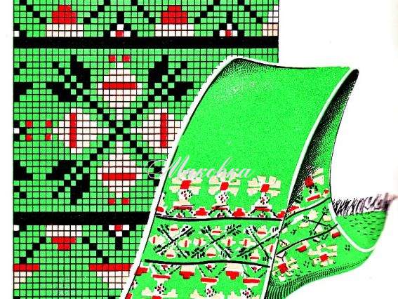 Узор жаккардовый для вязания 30