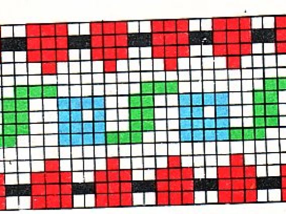 Узор жаккардовый для вязания 33