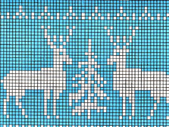 Узор жаккардовый для вязания 34