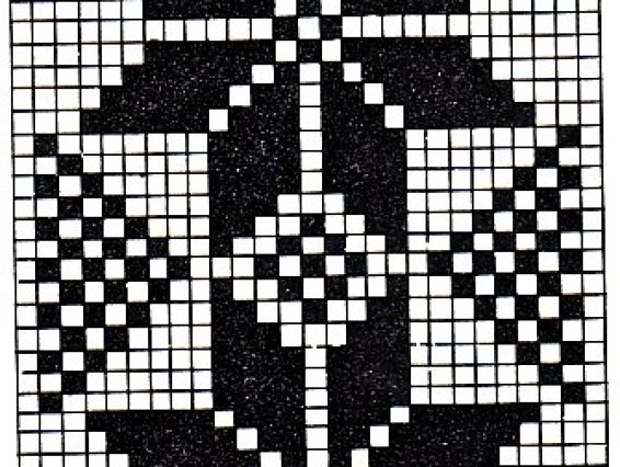 Узор жаккардовый для вязания 36